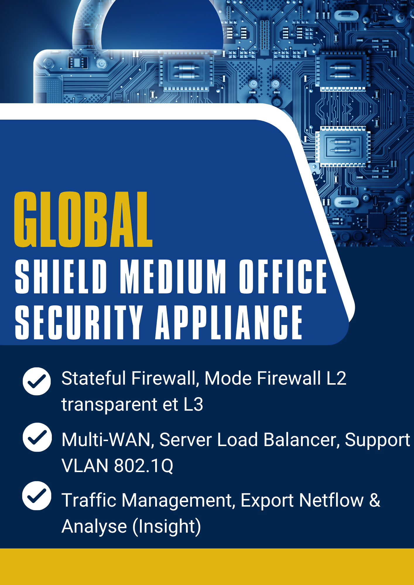 GSS Global Shield GLS-2214 — Appliance de Sécurité & Firewall PME